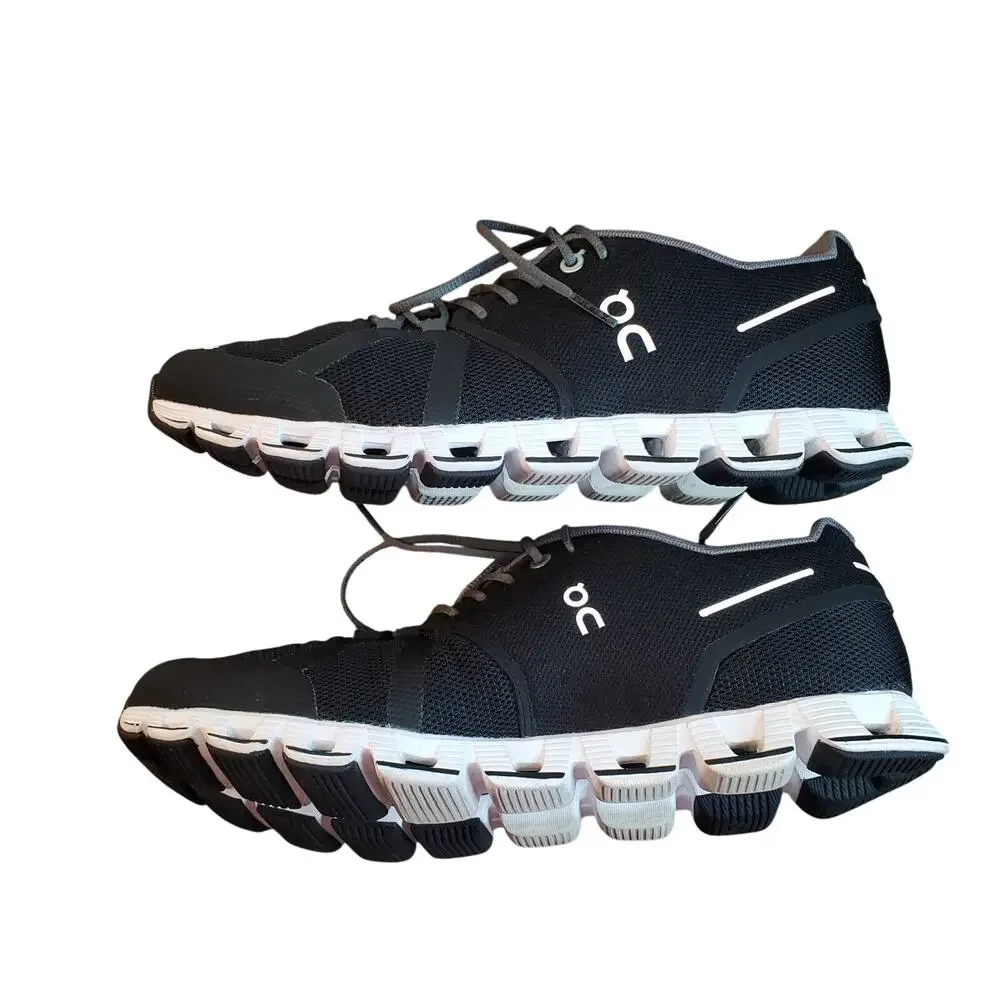On Cloud Running Shoes Black White Men's US 9 CloudTec Swiss Engineering